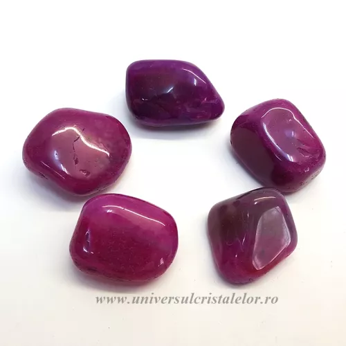 Agat roz piatra rulata Agat roz piatra rulata