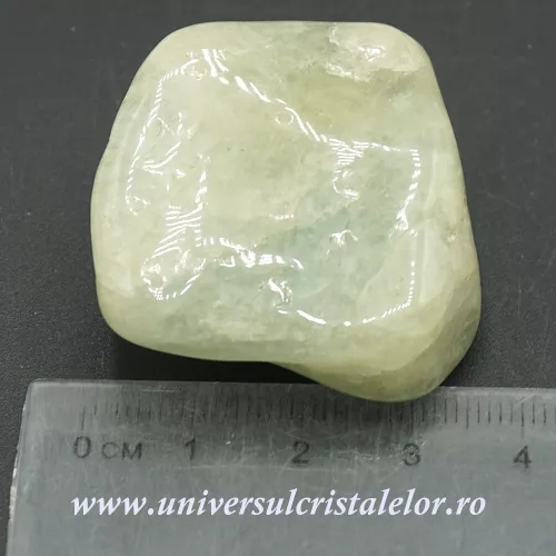 Acvamarin piatra rulata unicat m06