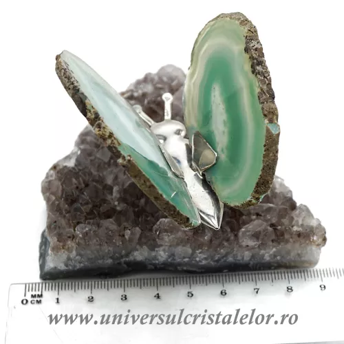 Fluture agat unicat m12