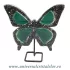Fluture agat pe suport de metal unicat m05