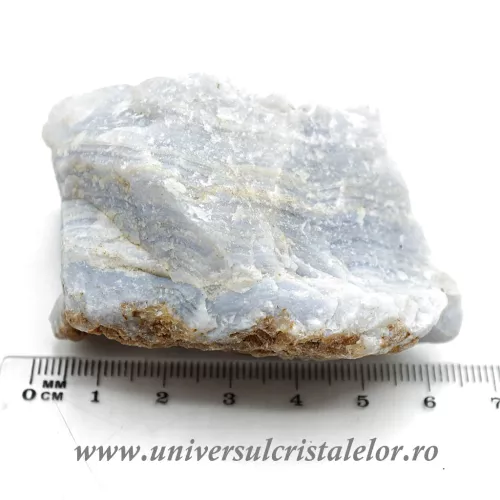 Agat albastru dantela mineral unicat m14