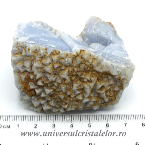 Agat albastru dantela mineral unicat m04