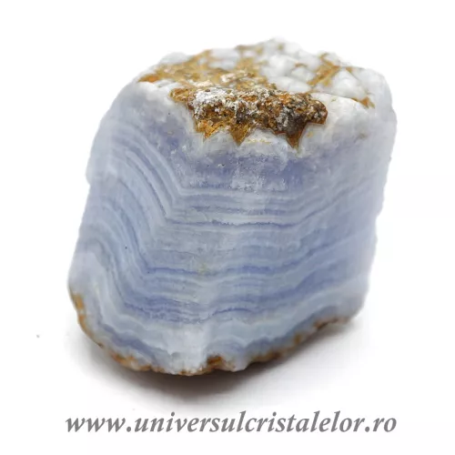 Agat albastru dantela mineral unicat m16