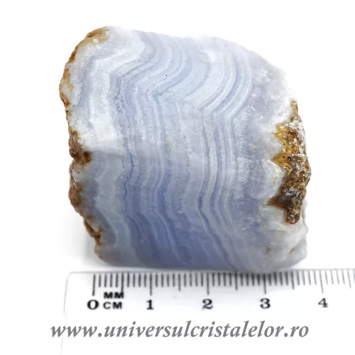 Agat albastru dantela mineral unicat m16