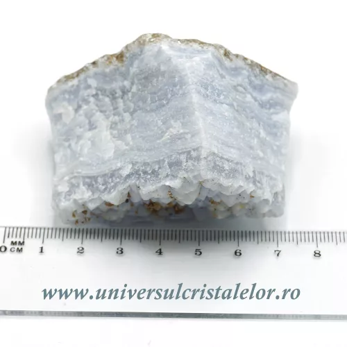 Agat albastru dantela mineral unicat m16