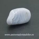 Agat albastru dantela piatra rulata Agat albastru dantela piatra rulata