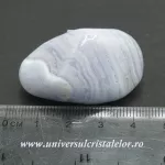 Agat albastru dantela piatra rulata Agat albastru dantela piatra rulata