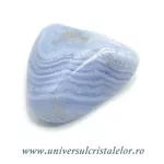 Agat albastru dantela piatra rulata Agat albastru dantela piatra rulata