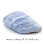 Agat albastru dantela piatra rulata