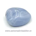 Agat albastru dantela piatra rulata Agat albastru dantela piatra rulata