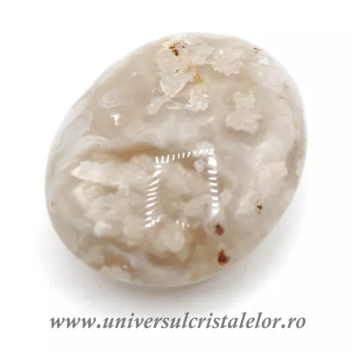 Agat floare polisat unicat m04