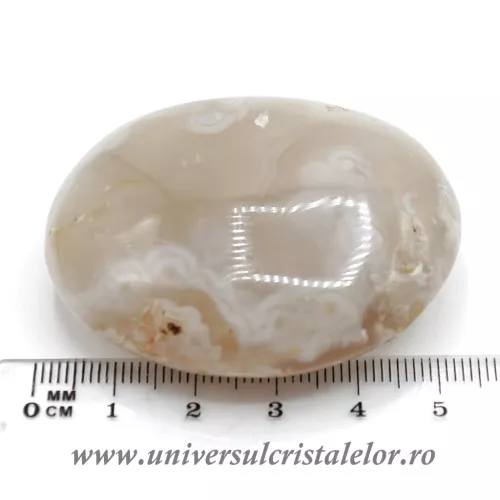 Agat floare polisat unicat m04