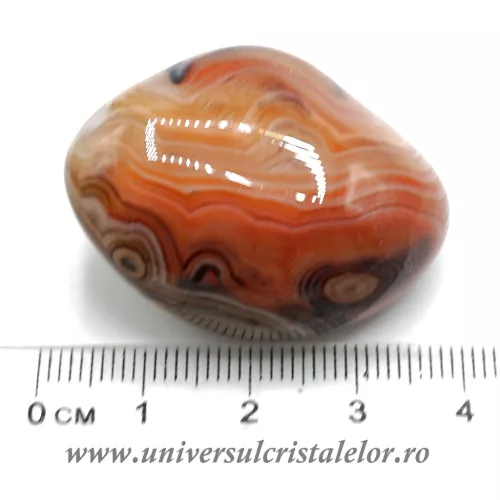 Agat rosu polisat unicat m03