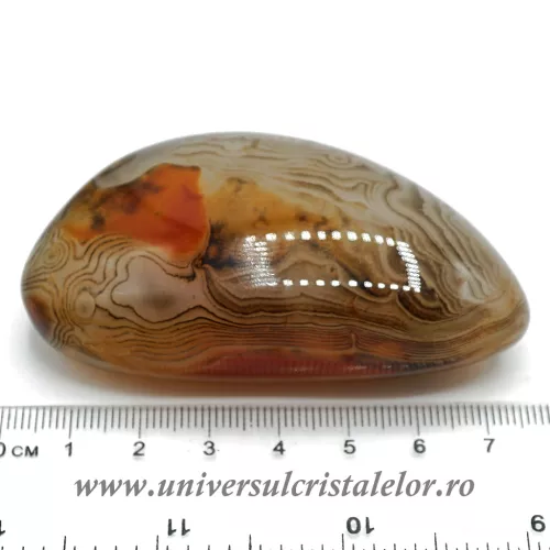 Agat rosu polisat unicat m04