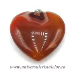 Pandantiv agat rosu inima Pandantiv agat rosu inima
