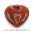 Pandantiv agat rosu inima