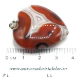Pandantiv agat rosu inima Pandantiv agat rosu inima