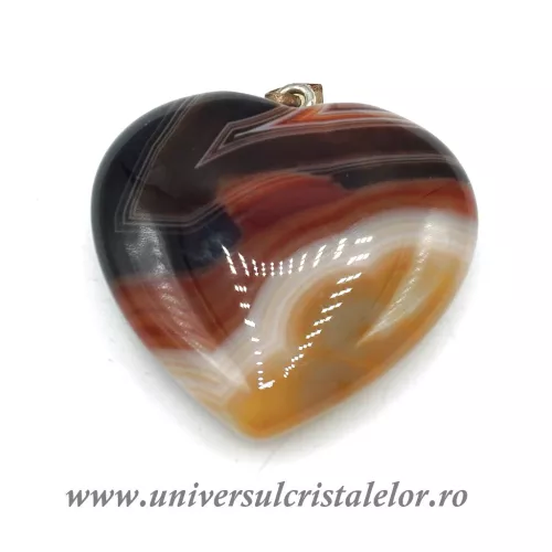 Pandantiv agat rosu inima Pandantiv agat rosu inima