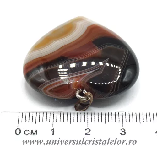 Pandantiv agat rosu inima Pandantiv agat rosu inima