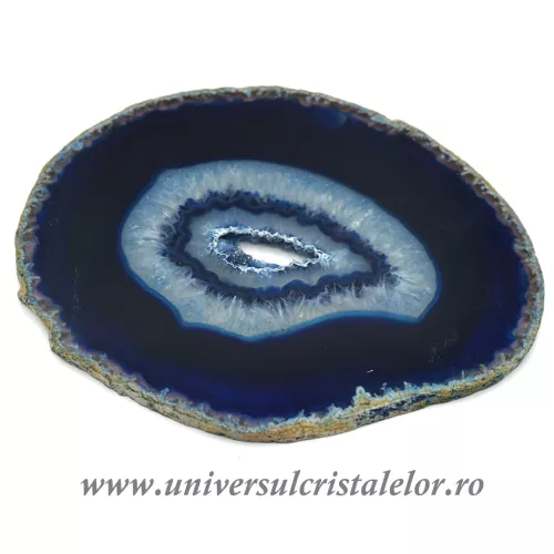 Felie subtire agat albastru unicat m11 Felie subtire agat albastru unicat m11