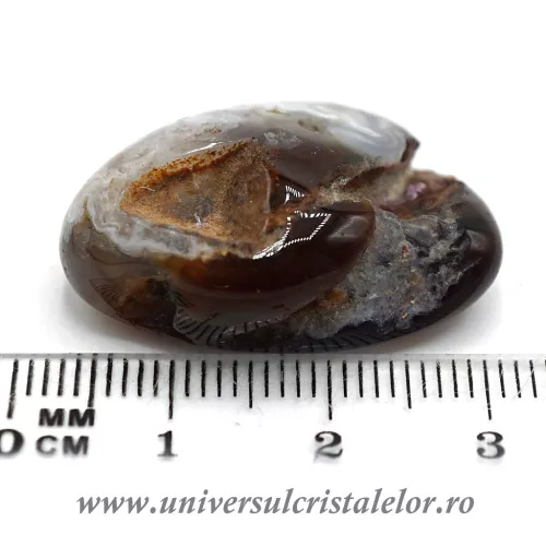 Agat de foc piatra rulata unicat m24