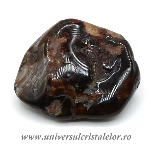 Agat de foc piatra rulata unicat m09