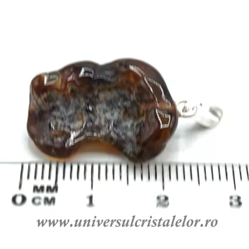 Pandantiv agat de foc unicat m3