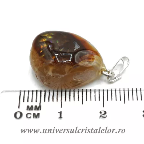 Pandantiv agat de foc unicat m3