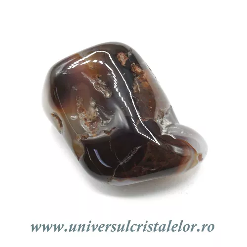 Agat de foc piatra rulata unicat m07