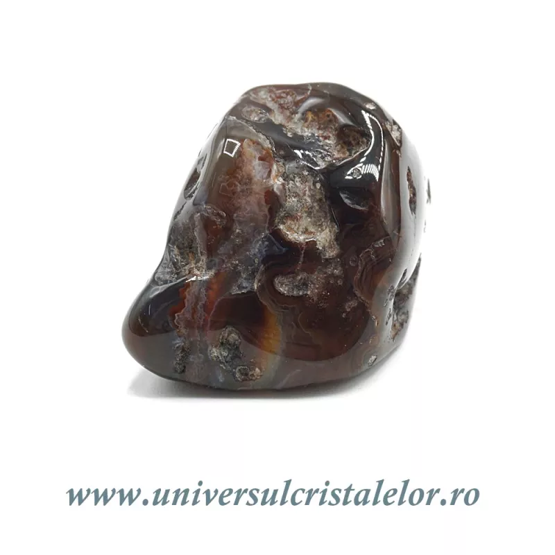 Agat de foc piatra rulata unicat m22 Agat de foc piatra rulata unicat m22