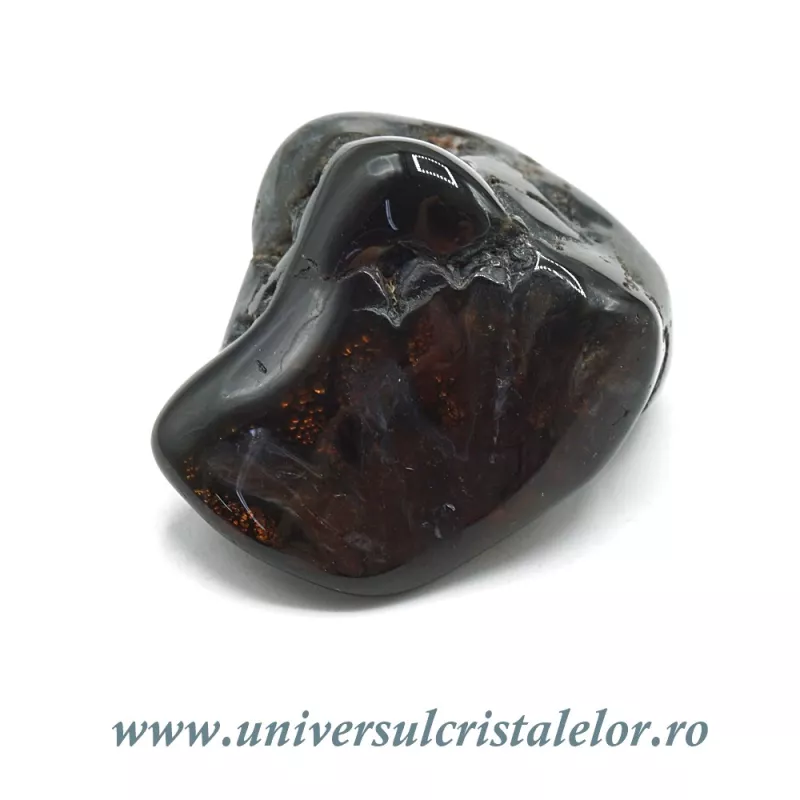Agat de foc piatra rulata unicat m24 Agat de foc piatra rulata unicat m24
