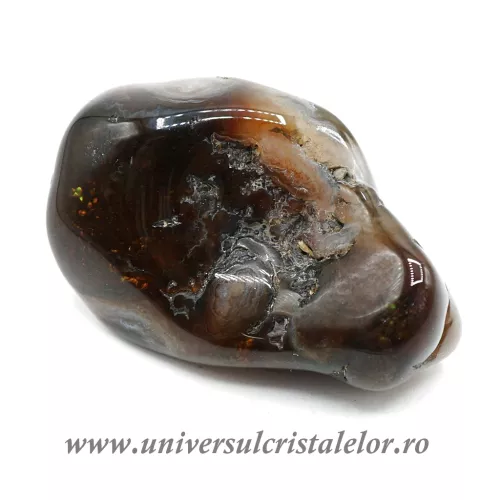 Agat de foc piatra rulata unicat m26