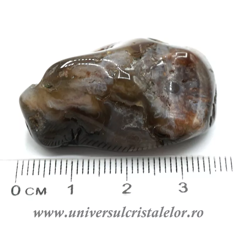 Agat de foc piatra rulata unicat m26