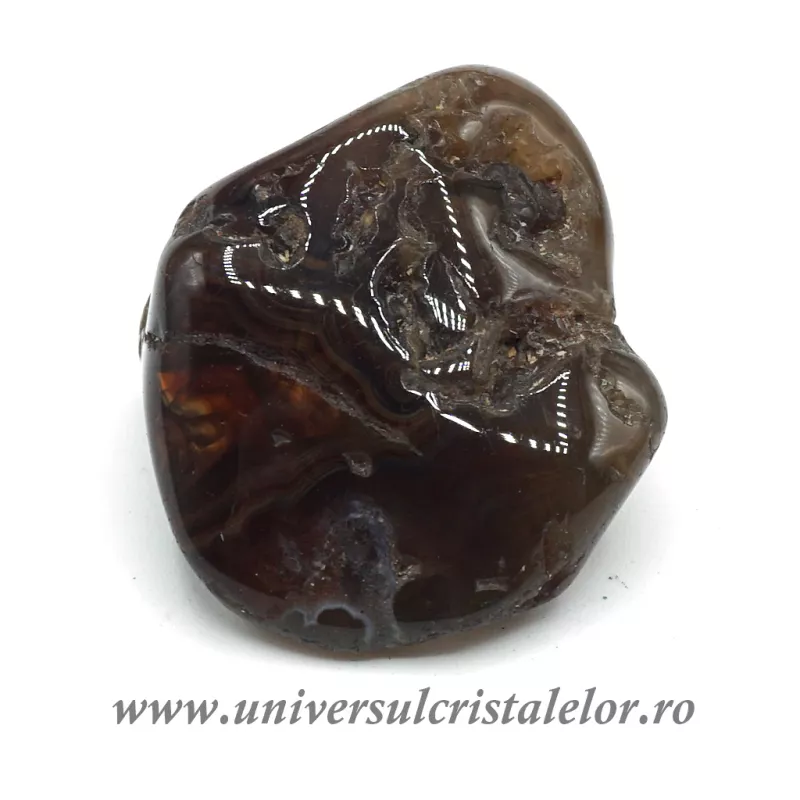 Agat de foc piatra rulata unicat m22 Agat de foc piatra rulata unicat m22