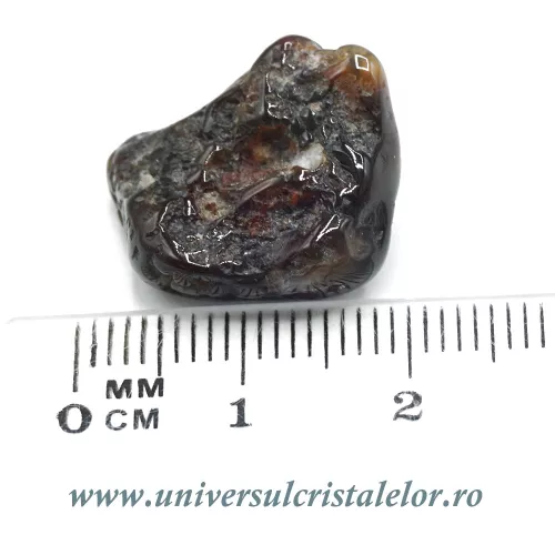 Agat de foc piatra rulata unicat m09 Agat de foc piatra rulata unicat m09