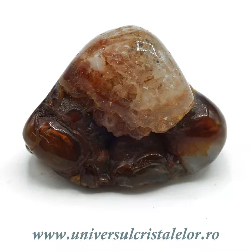 Agat de foc piatra rulata unicat m08 Agat de foc piatra rulata unicat m08