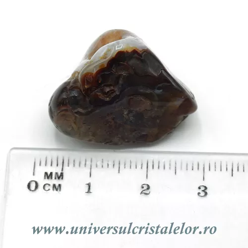 Agat de foc piatra rulata unicat m08 Agat de foc piatra rulata unicat m08