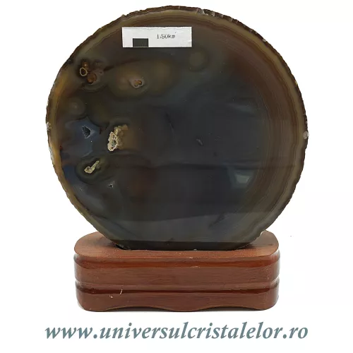 Geoda agat cu suport de lemn unicat m01 Geoda agat cu suport de lemn unicat m01