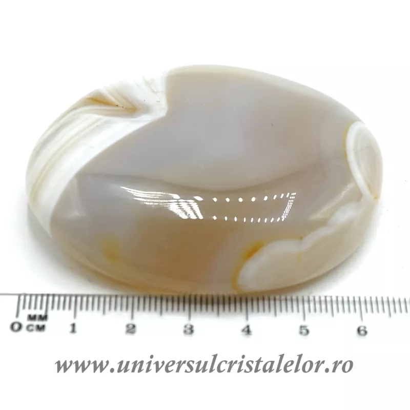 Agat natural slefuit