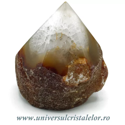 Agat natural varf cu baza unicat m05 Agat natural varf cu baza unicat m05