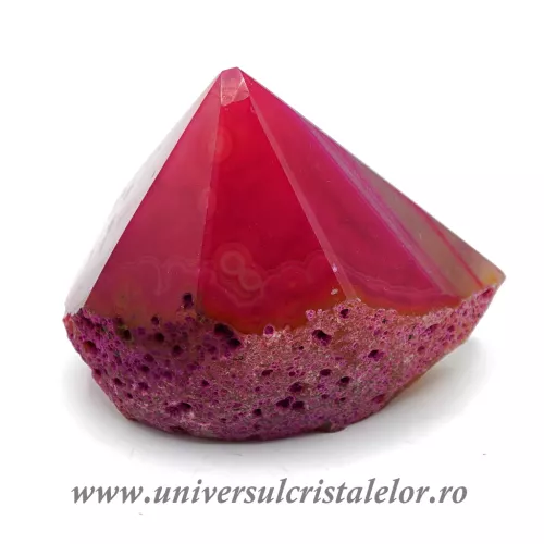 Agat roz varf cu baza 