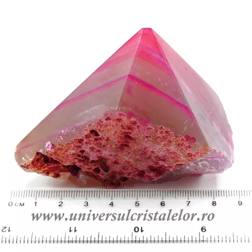 Agat roz varf cu baza 