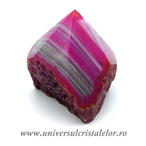 Agat roz varf cu baza 