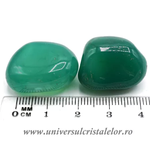 Agat verde piatra rulata