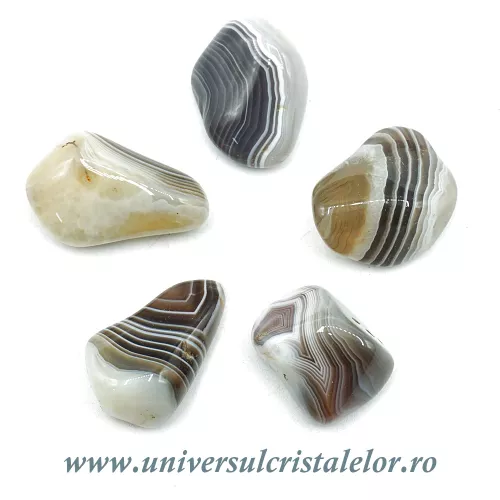 Agat de Botswana piatra rulata Agat de Botswana piatra rulata