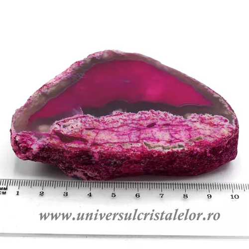 Felie agat roz unicat m03