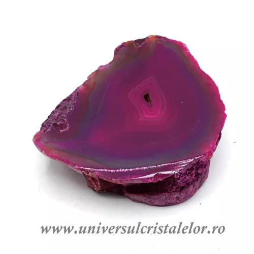 Felie agat roz unicat m04