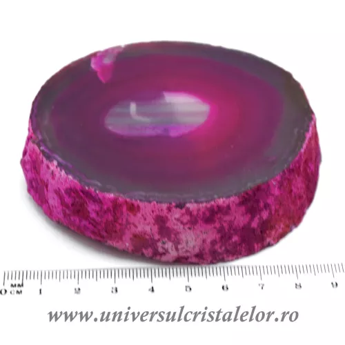 Felie agat roz unicat m05