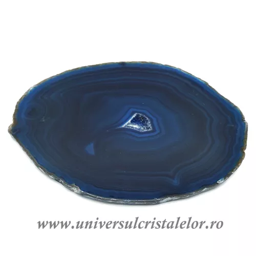 Felie subtire agat albastru unicat m15 Felie subtire agat albastru unicat m15