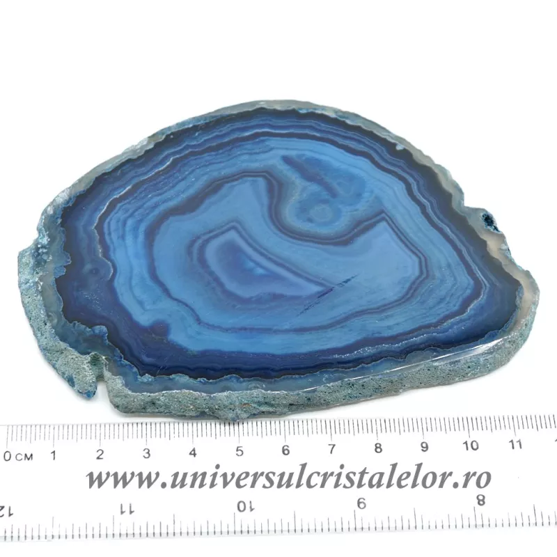 Felie agat albastru Felie agat albastru
